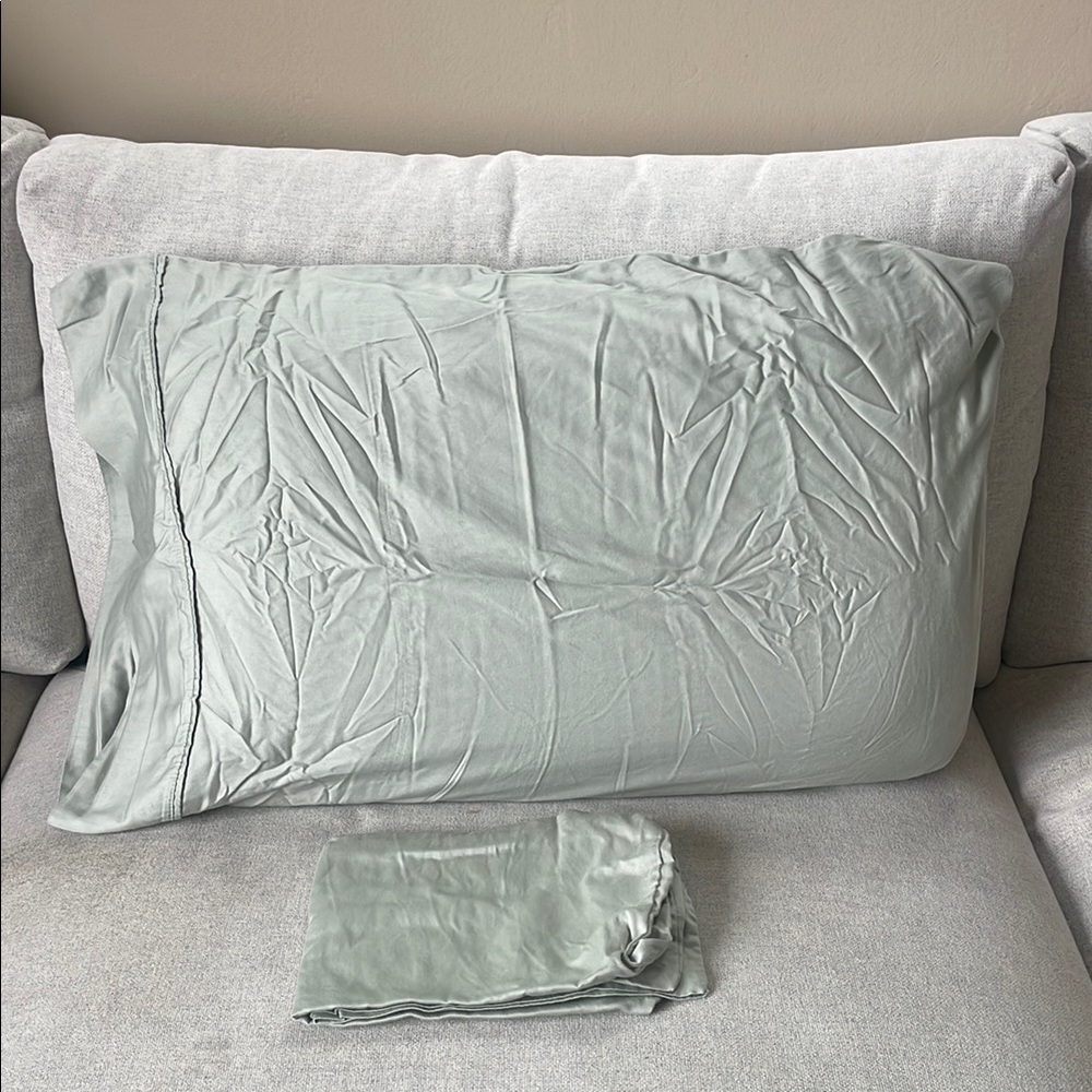 Elegant Sage Green Pillowcase Set of 2